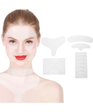 11-part anti-aging and anti-wrinkle face patch for rejuvenated and lifting skin plasters reusable and silicone-containing plasters for forehead eyes chin and chest