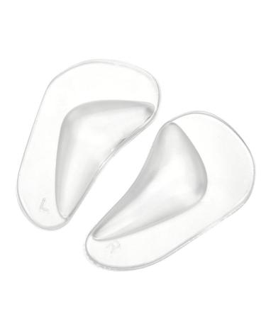 Orthopedic Insoles for Flat Feet - 2 Pairs Silicone Arch Support Inserts for Plantar Fasciitis Relief - Transparent Shoe Inserts for Kids & Women - Buy Online on GoSupps.com
