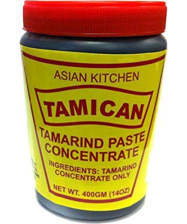 Asian Kitchen Tamarind Concentrate 16oz (454g) 1lb Gluten Friendly No Added Sugar | All Natural | Vegan | Non-GMO | No Colors | Indian Origin Tamarind Concentrate 454 g (Pack of 1)