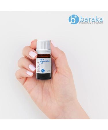 Baraka Sinus Rejuvenation Oil - 6 Organic Essential Oils for Enhanced Breathing and Relaxation - Rejuvenate Sinuses Daily - 4ml - Buy Online on GoSupps.com