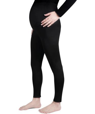 Aomig Women's Maternity Leggings | Over Bump High Waisted Pants for Pregnancy Yoga & Pajama | Full Length Cropped Elastic Waist - Buy Online on GoSupps.com