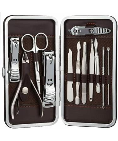 Manicure Set Nail Clippers Grooming Kit for Thick Nails Cuticle Remover Toe Nail Toenail Care Cutter Pedicure Travel Tool Kit Set Men Women Girls Boys - Buy Online on GoSupps.com