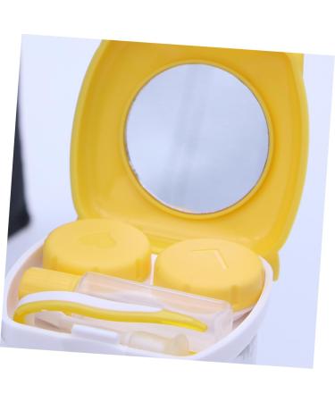 Gleavi 2 Piece Cartoon Case Container - Cute Mini Holder Storage for Glasses & Travel - Yellow - Buy Online on GoSupps.com