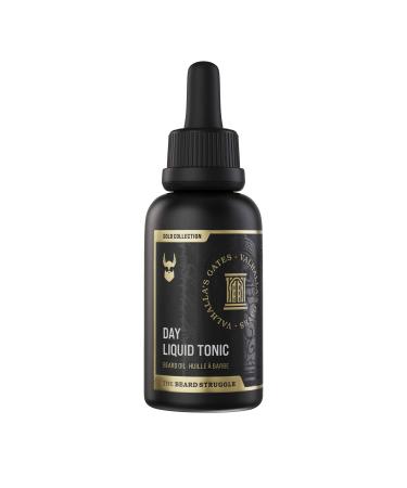 The Beard Struggle - Day Liquid Tonic Beard Oil - Gold Collection Valhalla's Gates - Beard Oil for Men - Moisturize Softens Hair Reduces Itch - Day Time Beard Growth Oil (30 ml) Gold - Valhalla's Gates