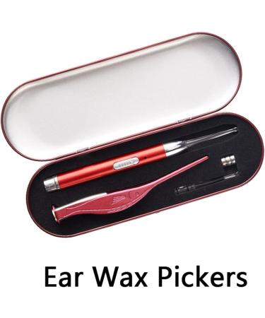 SEASD Luminous Ear Wax Pickers Cleaner Set - USB Ear Wax Remover Kit with Curette, Tweezers, Spoon - Ear Care Tools for Safe Cleaning - Buy Online on GoSupps.com
