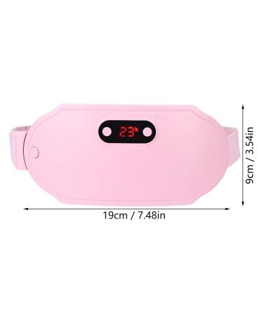 Menstrual Heating Pillows for Women - Portable Electric Heating Belt with 6-Speed Vibration & Fast Heating - Pink - Buy Online on GoSupps.com