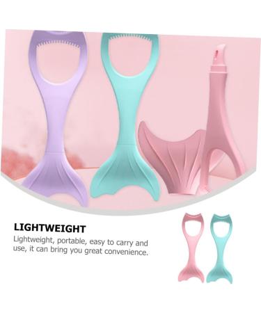 Operitacx 2pcs Tool Applicator Mermaid Girl Supplies Line Mascara Guard Makeup Eyelashes Girls Template Comb - Buy Online on GoSupps.com
