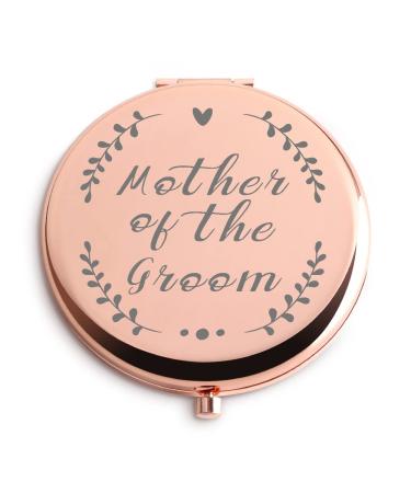 Dyukonirty Mother of The Groom Gifts Travel Makeup Mirror Rose Gold Daughter Mother of The Groom Gifts from Wedding