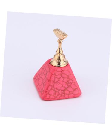 Beavorty Nail practice nail bracket fake nail holder nail art tip holder nail art display stand magnetic nail tip stand nail display stand nail art tool false nails nail polish glue 10x7cm Pink - Buy Online on GoSupps.com