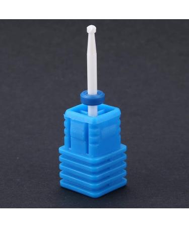 Ceramic Nail Drill Bit Set for Manicure & Pedicure | Cylinder Shape Grinding Head with Display Base - White 02 - Buy Online on GoSupps.com