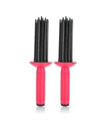Styler For Curly Hair Tool Anti Slip Hair Curler Curls with Curling Wand and Round Hair Brush Hairstyling Tools for Hair Curling