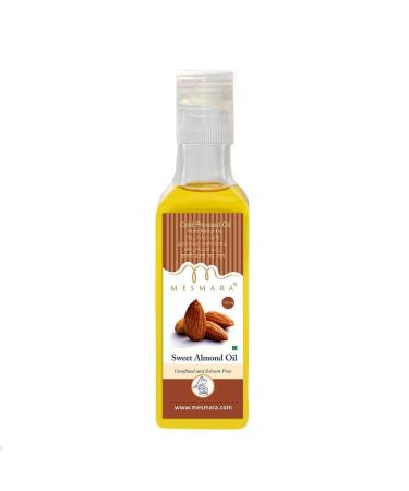 MESMARA Edible Sweet Almond Oil (100% Pure And Cold Pressed) 100 Ml (3.53 OZ)