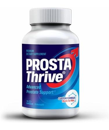 ProstaThrive - Experience Restful Nights Boosted Energy in The Morning Healthy Bathroom Habits and a Robust Urine Stream - Revitalize Your Prostate Health - 90 Capsules - 1Pack