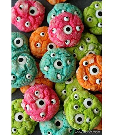 Edible Royal Icing Candy Eyes Cookie Decorations - 84 Pieces | 7/16 - Candy Molds N More - Buy Online on GoSupps.com