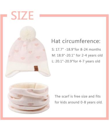 XIAOHAWANG Knitted Baby Hat with Pompom, Fleece Lining | White Toddler Beanie for Boys & Girls 9-24 Months - Buy Online on GoSupps.com