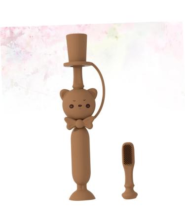 Kombiuda Silicone Toothbrush for Children | Baby Training Toothbrush with Soft Bristles | Fun Caricature Design for Newborn Care - Buy Online on GoSupps.com