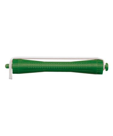 Comair 3012021 cold wave rollers 12 pieces with round rubber 5 mm length 90 mm green Green 12 pieces (1 pack)