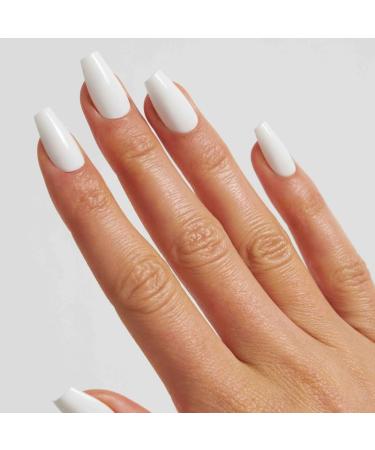 Doonails Soft Gel Press-On Nails - 30 Set Snow White Coffin - Salon Quality Full Cover Fake Nails - Medium Comfort Fit - Buy Online on GoSupps.com