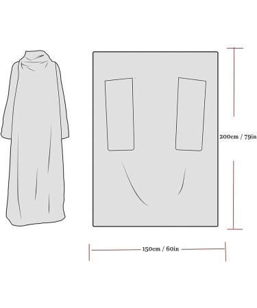 Cuddly Blue Blanket with Sleeves | Personalized Wearable Blanket for Adults | Ideal for Sofa Use | Shop Internationally - Buy Online on GoSupps.com
