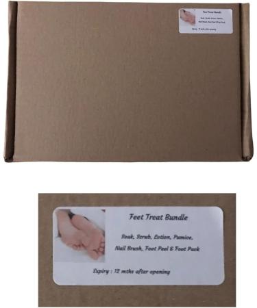 Feet Treat Bundle - Home Pedicure Kit with Foot Scrub, Lotion, Soak, Exfoliating Boots, Pumice Stone, and Nail Brush - Perfect for Self-care or Gifting - Buy Online on GoSupps.com