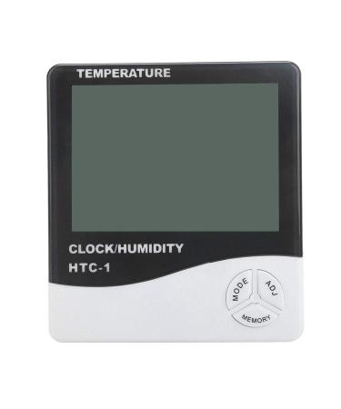 Digital Thermometer Hygrometer Electronic Temperature Humidity Test Time Calendar Alarm Clock Function Thermometer Hygrometer Eyelash Grafting Tool - Buy Online on GoSupps.com
