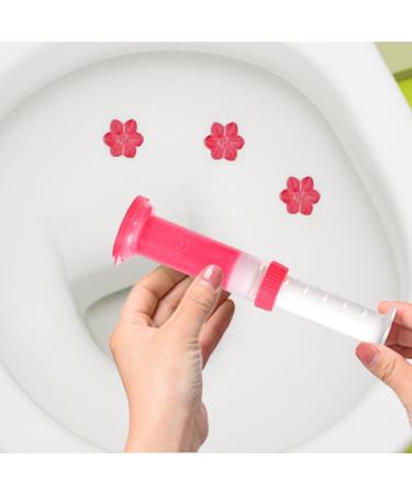 AMZLORD Floral Cleanser Flower Fragrance Toilets Deodorization Gel Remove Odors Dirt Long Lasting Bathroom Air Freshener Red - Buy Online on GoSupps.com
