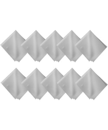 10 Pcs Premium Microfiber Cleaning Cloths - Black Lens & Glasses Care Portable Saw Tooth Edge for Easy Cleaning - Buy Online on GoSupps.com