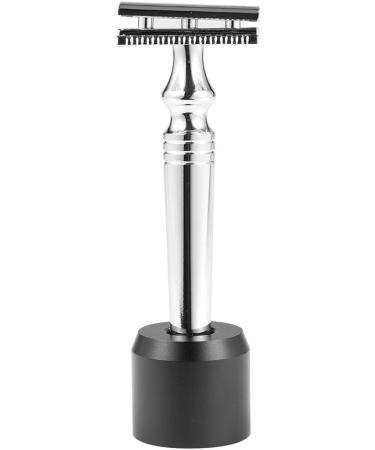 Black Zinc Alloy Safety Razor Stand for Bathroom - Mustache Shaver Brush Holder - Buy Online on GoSupps.com
