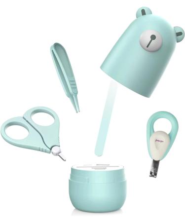 Bear Blue Baby Nail Clippers Set - Newborn Infant Nail Kit for New Parents Gift - Buy Online on GoSupps.com