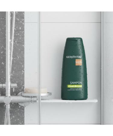 Gerovital Men Shampooing Quotidien Homme 400 ml Provitamine B5 & Menthol Nettoyage Doux Hydratation & Effet Fra cheur - Buy Online on GoSupps.com