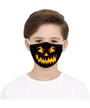 Riou Kinder Halloween Face Mask | Washable Cotton Scarf for Kids | Breathable Reusable Dustproof Protection - Buy Online on GoSupps.com