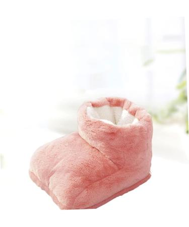 Packove USB Plush Shoes Heater | Warm Foot Massager & Electrical Slippers | Ideal for Free Time & Office | Pink Rosa Size 1 - Buy Online on GoSupps.com