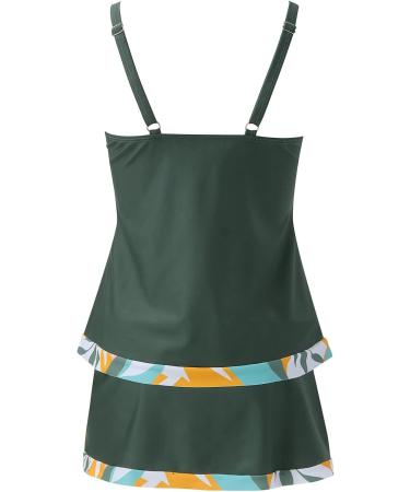 High Waist Women's Swimming Shorts | Sexy High-Rise Swim Trousers with Panty | Comfortable & Stylish Bikinirock Sports Skirt in Green - Buy Online on GoSupps.com