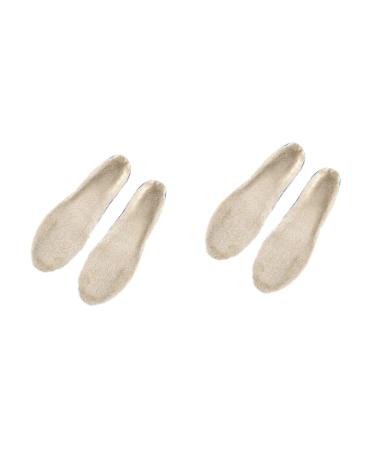 FRCOLOR 4 Pairs Warm Insoles Foot Pads Arch Insoles Shoes Pads Absorption Insoles