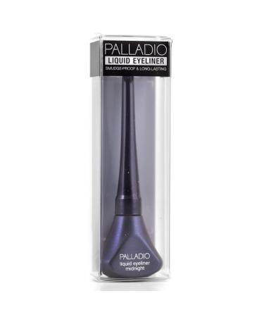 Palladio Liquid Eyeliner - Highly Pigmented, Waterproof & Smear-proof for Intense Eye Definition | Easy Grip Wand & Felt Tip Applicator | Midnight - Buy Online on GoSupps.com