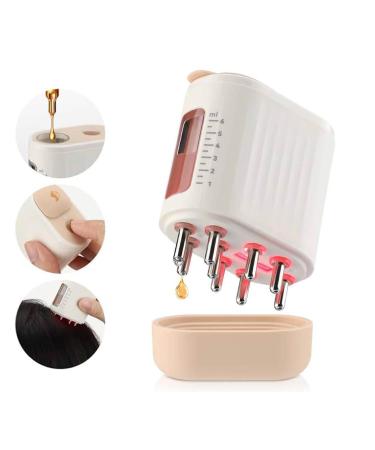 Hair Oil Applicator 2 in 1 Electric Scalp Massager and Hair Oil Applicator Smooth Root Comb Applicator Bottle For Scalp Oil