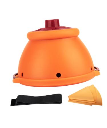 Healeved Moxibusion JAR MOXIBUSTION BOX Household appliances Moxibustion container Widfoot burner Moxibusion holder Moxibusion Doses Moxibusion Brenner Box Ai Hot Orange Stainless Steel 17x1cm Orange