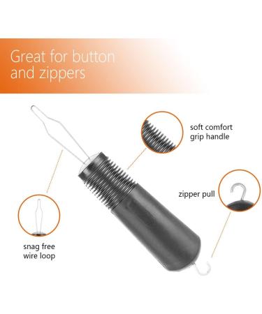 Dressing Aid Tool for Arthritis & Elderly - 2 Pack Button Hook and Zipper Pull Assist - Buy Online on GoSupps.com