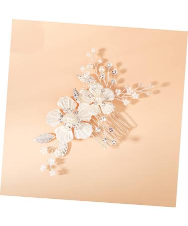 Ipetboom Bridal Hair Accessories Side Hair Combs Clips Wedding Hair Clip Wedding Hair Comb Flower Hair Combs Red Flower Hair Comb Rhinestone Barrettes Mori Department Zircon Hair up Bride - Buy Online on GoSupps.com