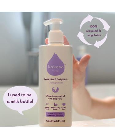 Organic Kokoso Baby Wash and Shampoo - Gentle & Fragrance-Free for Sensitive Skin - Buy Online on GoSupps.com