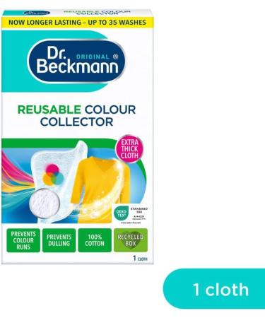 Dr. Beckmann Re-usable Colour & Dirt Collector Sheet - 1 Cloth (Up To 30 Washes) Fresh Scent - 1 Count - Buy Online on GoSupps.com