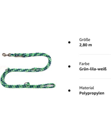 Dogeline Double Leash for Medium Dogs - 39 Colors 2.80m Length Stable & Durable | Perfect for Dogs Up to 45kg - Buy Online on GoSupps.com