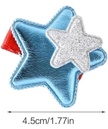 hgnxa Girls Star Hair Clip Sweet Glinting Cute Hair Duckbill Clip Headwear Hair Accessories for Women Girls Blue - Buy Online on GoSupps.com