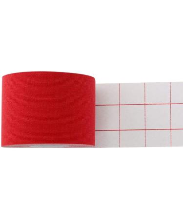 Muscle Tape 5cm*5m Cotton Strain Waterproof Kinesiology Tape Roll Ktapes Kinesiology Tape(Red) - Buy Online on GoSupps.com