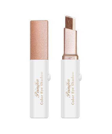 Eyeshadow Stick Matte Finish - Waterproof Long Lasting Bicolor Eye Shadow 6 Gradient Colors Eyeshadow Pencils For Natural Pink Brown Women Girls - Eyes Cosmetics Makeup Sticks Starter Travel Use Aezon 02#brown Coffee
