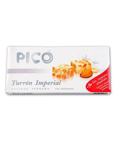 Pic - Turron Imperial Nougat dur d'Amandes Sans sucres ajout s - Qualit Sup rieure - 200gr (Sans Gluten) - (Touron)Produit Espagnol / Nougat Espagnol