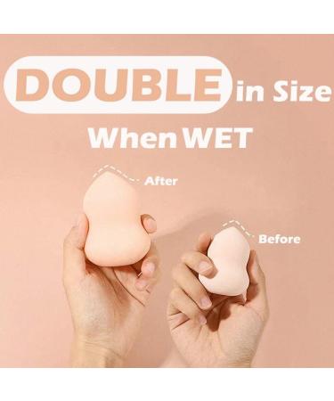 TCPENG Makeup Sponge for Blending Liquid Foundation Cream & Powder - Easy to Clean Super Soft & Non Latex Beauty Blender Concealer Applicator (3 Pack Natural Color) - Buy Online on GoSupps.com