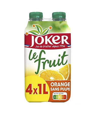 JOKER - The Orange Fruit Without Pulp Pet 4X1L - Unit Price