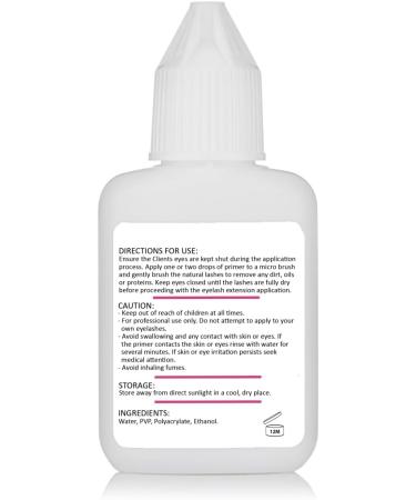 Eyelash Primer 15ml Pre-Treatment for individual Lash Extensions pre-treatment removes proteins and oils and provides longer lash retention TUTU Lash Eyeluvlashes - Buy Online on GoSupps.com