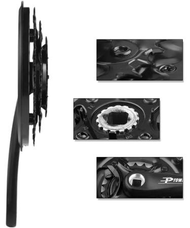 Bibike 6/7/8 Speed Mountain Bike Crankset 170mm Square Diamond Hole - 24/34/42T Chainrings - Buy Online on GoSupps.com